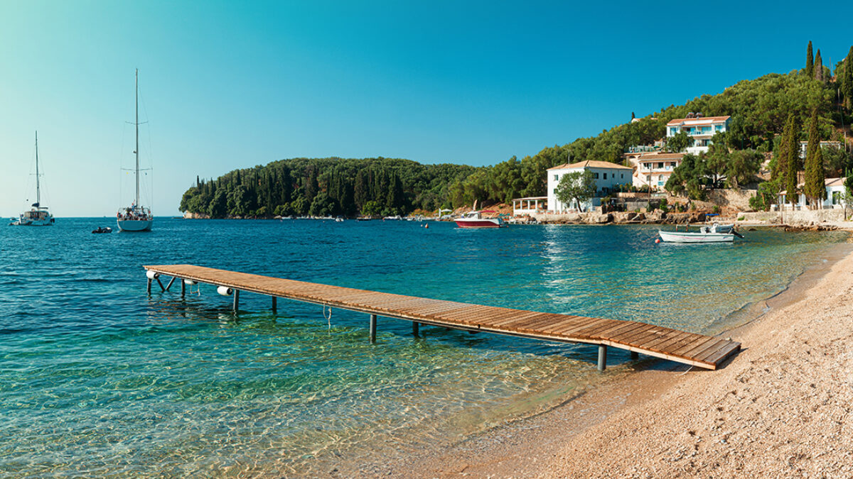 Kalami is a stunning bay with calm crystal-clear waters and lush green surroundings, making it a favorite destination for boat trips. Perfect for swimming, snorkeling, and relaxing by the sea in one of Corfu’s most scenic locations.